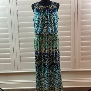 London Times Womens Maxi Dress Size 10